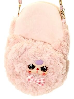 Baby Three Phone Bag Plush - NEW Pink Bear Bag - Special Eyes